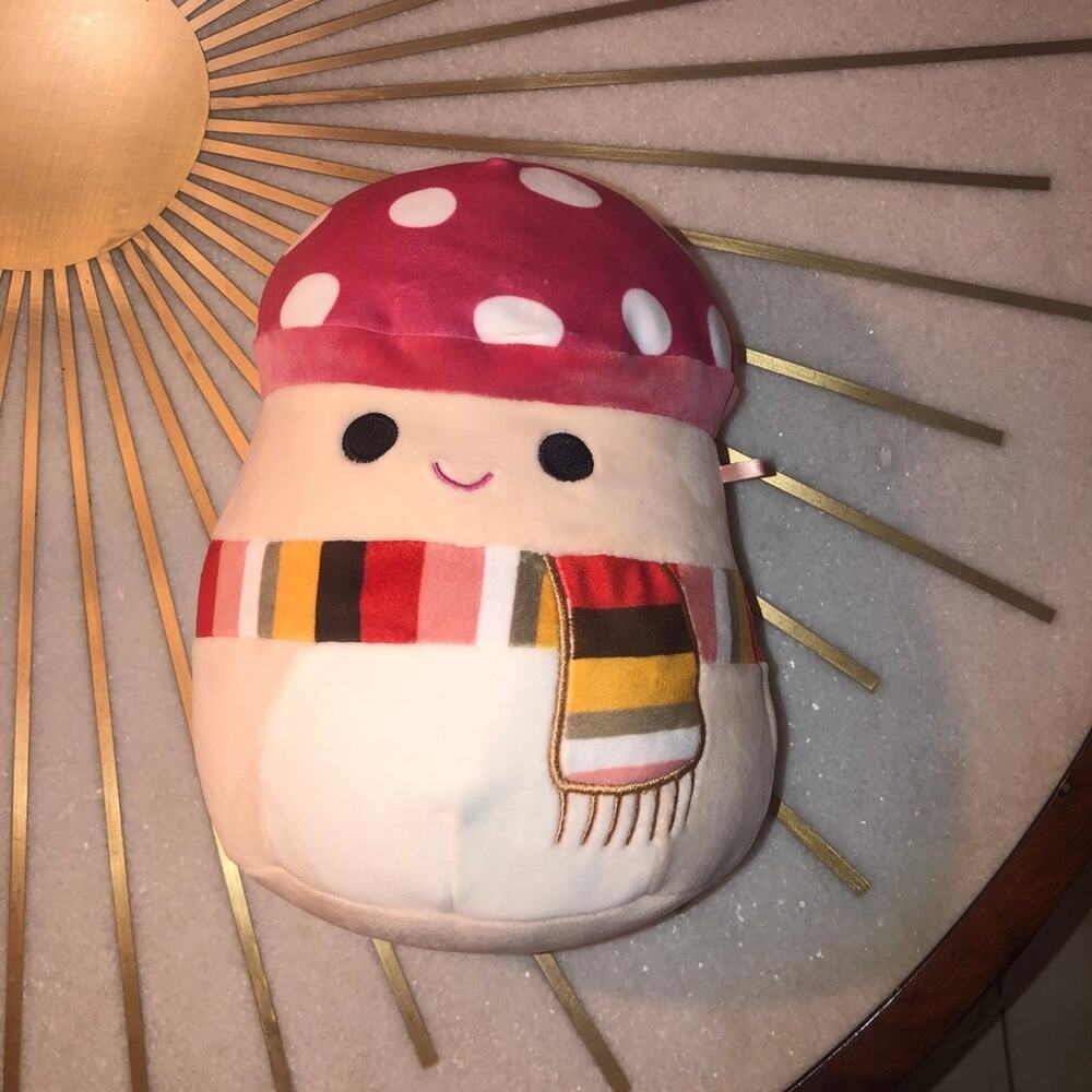Squishmallows Malcolm the Mushroom w/Scarf 8" Stuffed Plush - NWOT